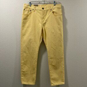 LEVI'S Middy Straight (Irregular See NOTE) 5 Pocket Jeans Yellow Women 32/30